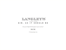 Tablet Screenshot of langleysgin.com